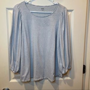 Black and White Striped Top